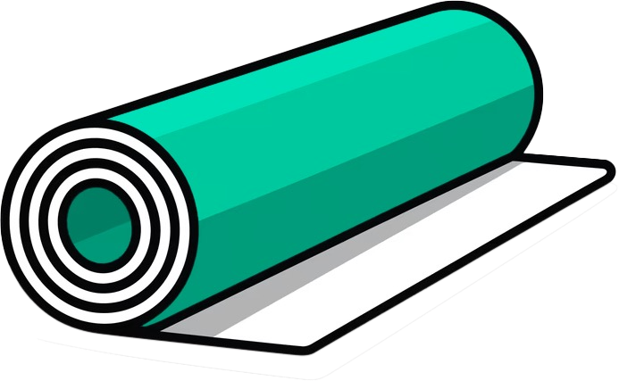 Rolled sustainable cushion mount material
