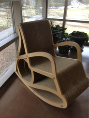 Corrugate Chair at Clemson University IMAGE CREDIT: Renée Walsh